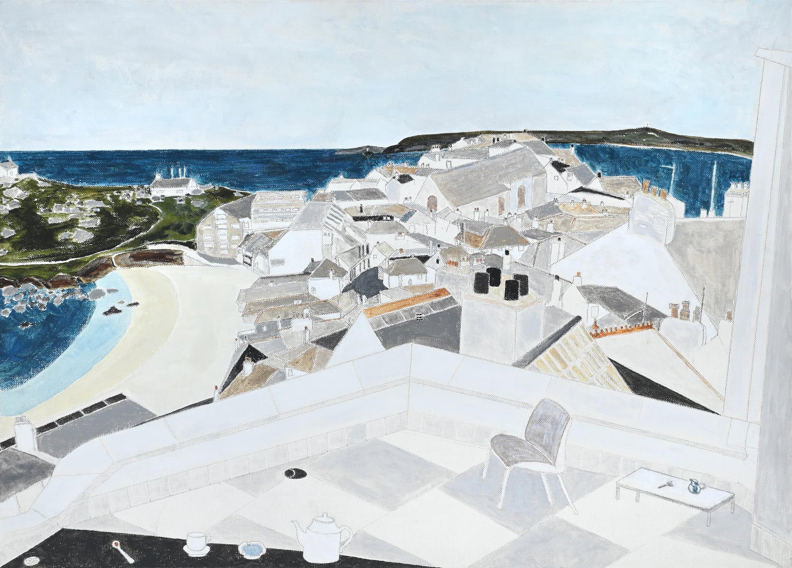 λ RACHEL NICHOLSON (BRITISH B. 1934), BALCONY VIEW FROM TATE, NO. 2 (1 of 3)