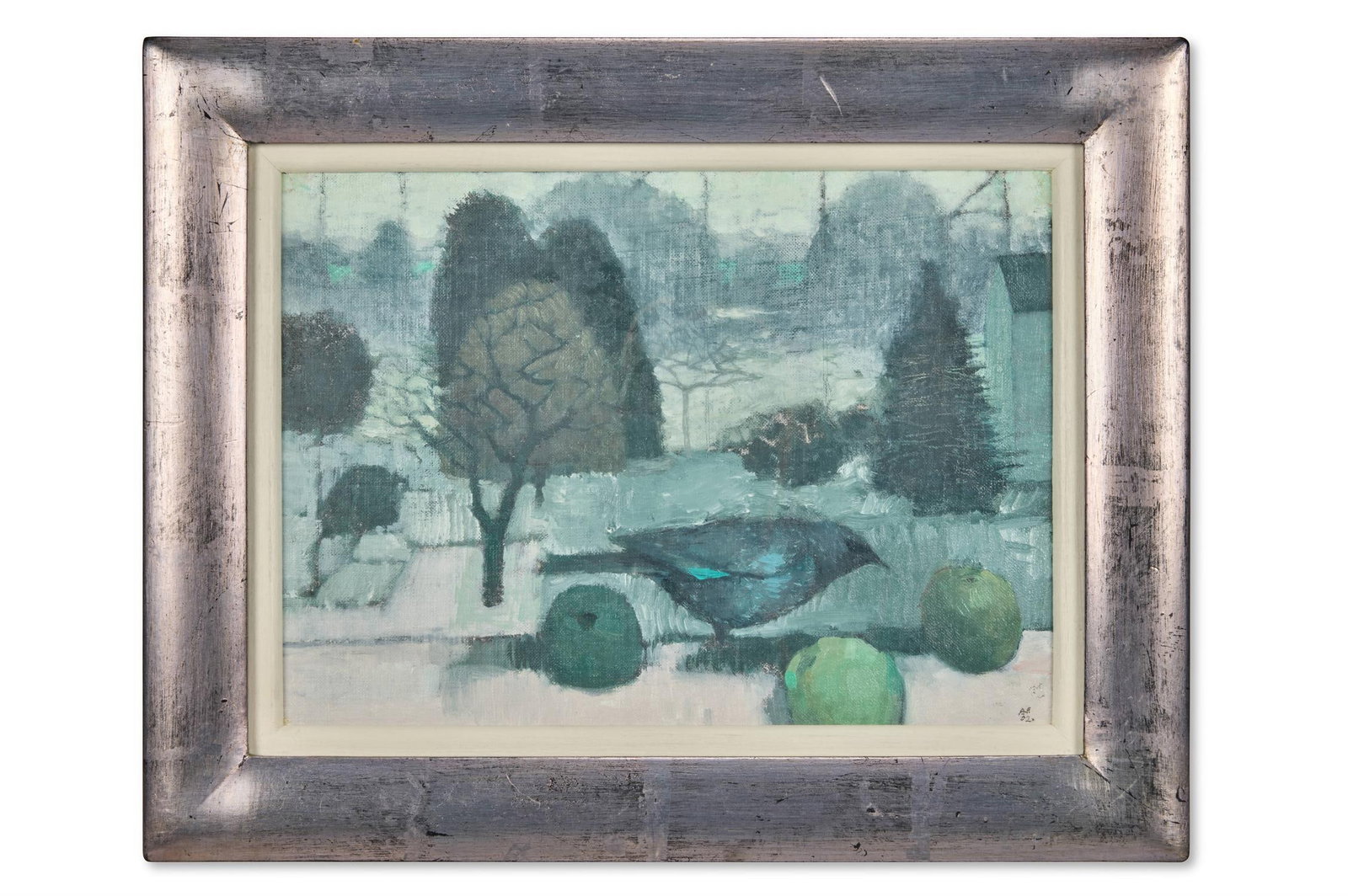 λ ALEXANDER FRASER (BRITISH 1940-2020), ONE BIRD THREE APPLES (1 of 2)