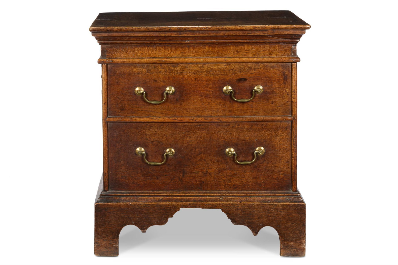 A GEORGE II OAK CLOSE STOOL, MID 18TH CENTURY (1 of 2)