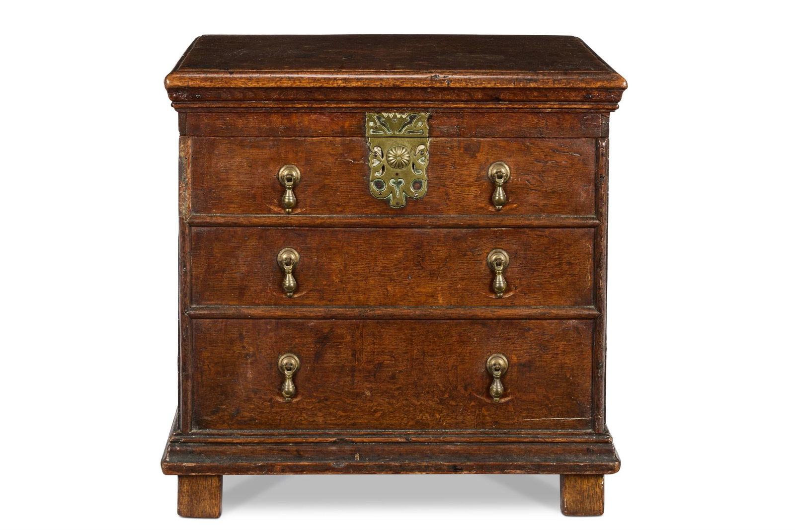 A GEORGE II OAK CLOSE STOOL, MID 18TH CENTURY (1 of 2)