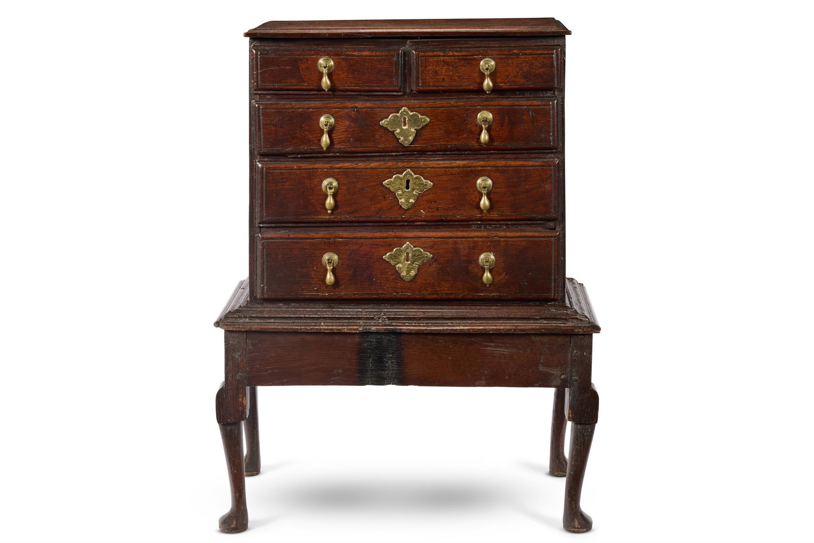 A GEORGE II OAK CHEST ON STAND, CIRCA 1730 (1 of 1)