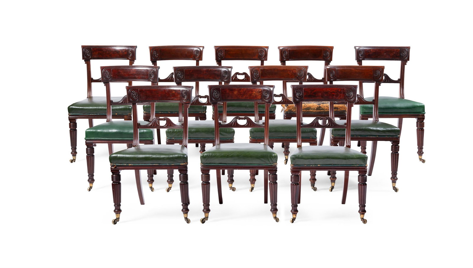 A SET OF TWELVE WILLIAM IV MAHOGANY DINING CHAIRS, CIRCA 1835 (1 of 6)