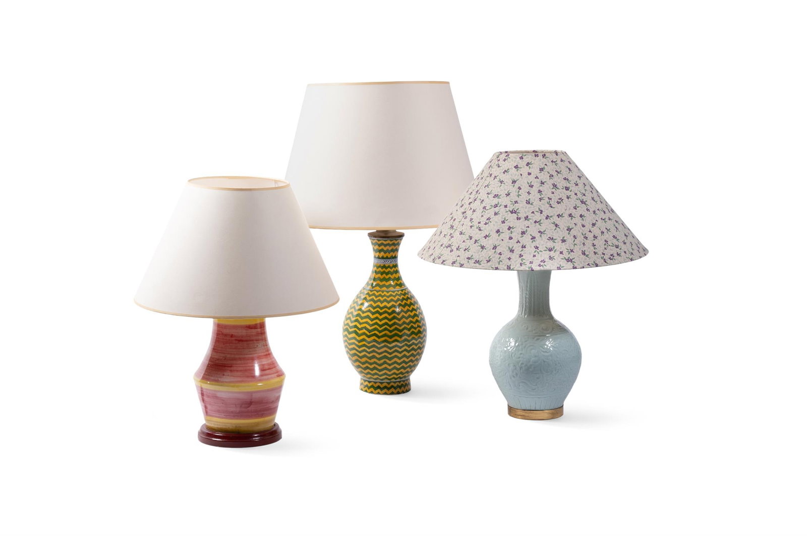 THREE TABLE LIGHTS, MODERN (1 of 4)