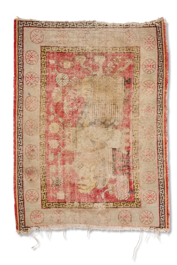 A KHOTAN RUG, EAST TURKESTAN, EARLY 20TH CENTURY (1 of 1)