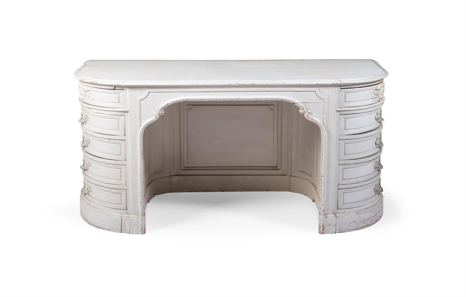 A CREAM PAINTED DRESSING TABLE, EARLY 20TH CENTURY (1 of 2)