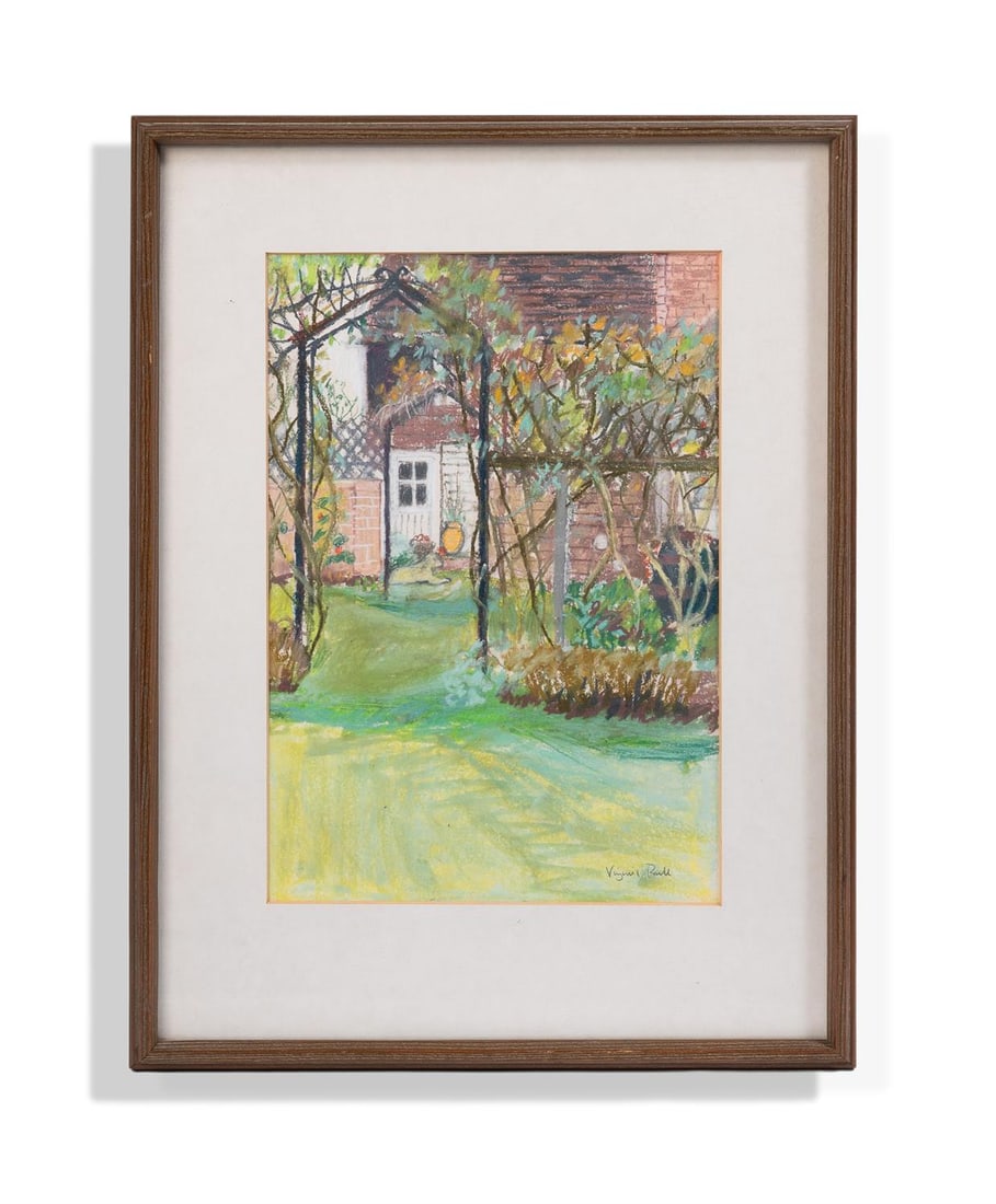 λ VIRGINIA POWELL (BRITISH B. 1939) GARDEN VIEW, MOUNT PLEASANT, GOUDHURST (1 of 3)