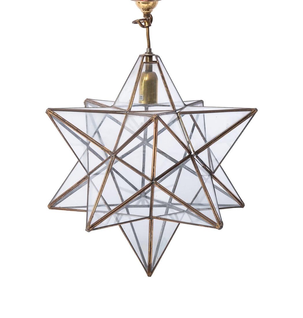 A STAR SHAPED HANGING LIGHT, MODERN (1 of 1)