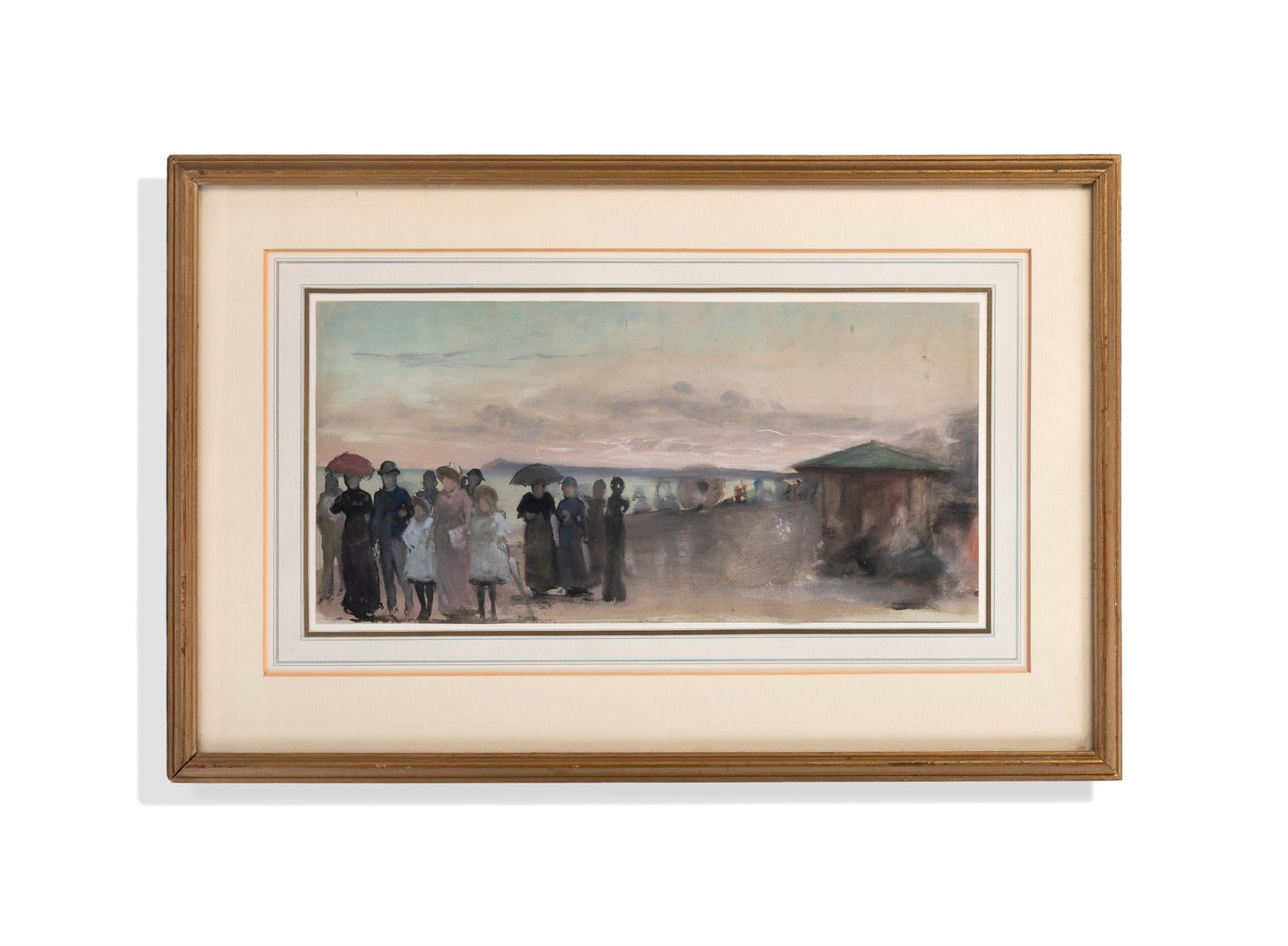 λ ATTRIBUTED TO BERNARD LAMOTTE (FRENCH 1903-1983) LA PROMENADE: λ ATTRIBUTED TO BERNARD LAMOTTE (FRENCH 1903-1983)LA PROMENADEWatercolour17 x 34cm (6½ x 13¼in.)Provenance:The Manning Galleries Ltd., London (June 1971) Christie's, London, 21 January 
