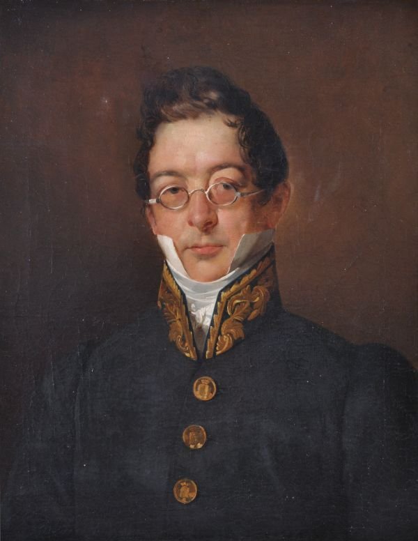 Continental School (early 19th century) Portrait o: Continental School (early 19th century) Portrait of Charles, Baron Osy De Zegwaart (1788-1852) Oil on canvas 63.5 x 51 cm (25 x 20 in) Provenance: The Property of the late Baron Osy d