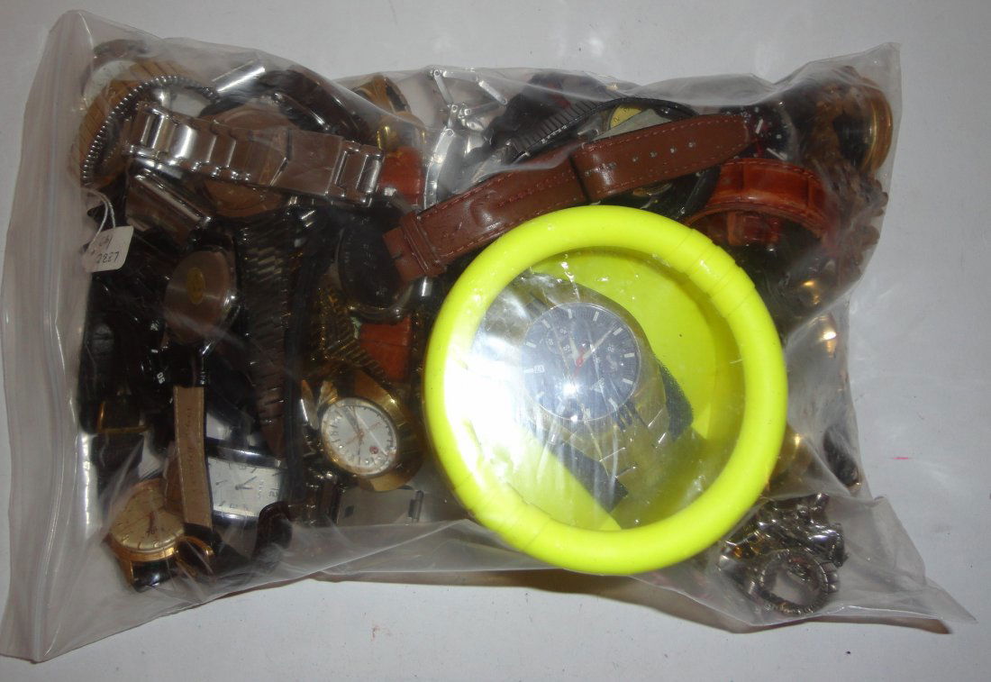 A collection of twenty seven gentleman's watches,: A collection of twenty seven gentleman's watches, ten lady's watches, a ring watch, and a pocket watch on chain; brands include; Sekonda; Pulsar; Adidas; Avia; D&G; Casio; Swatch; Diesel; Tis