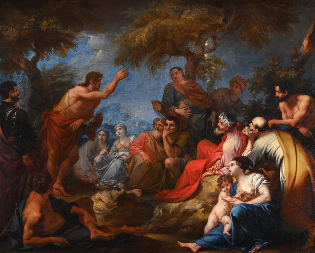 ITALIAN SCHOOL (17TH CENTURY), THE PREACHING OF SAINT JOHN THE BAPTIST (1 of 3)