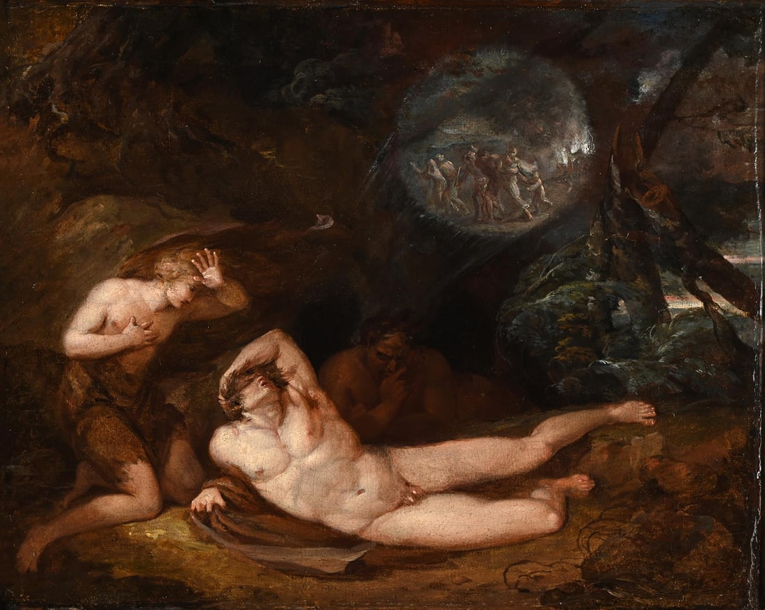 CIRCLE OF JAMES BARRY (IRISH 1741-1806), THE DESTRUCTION OF SODOM AND GOMORRAH (1 of 3)