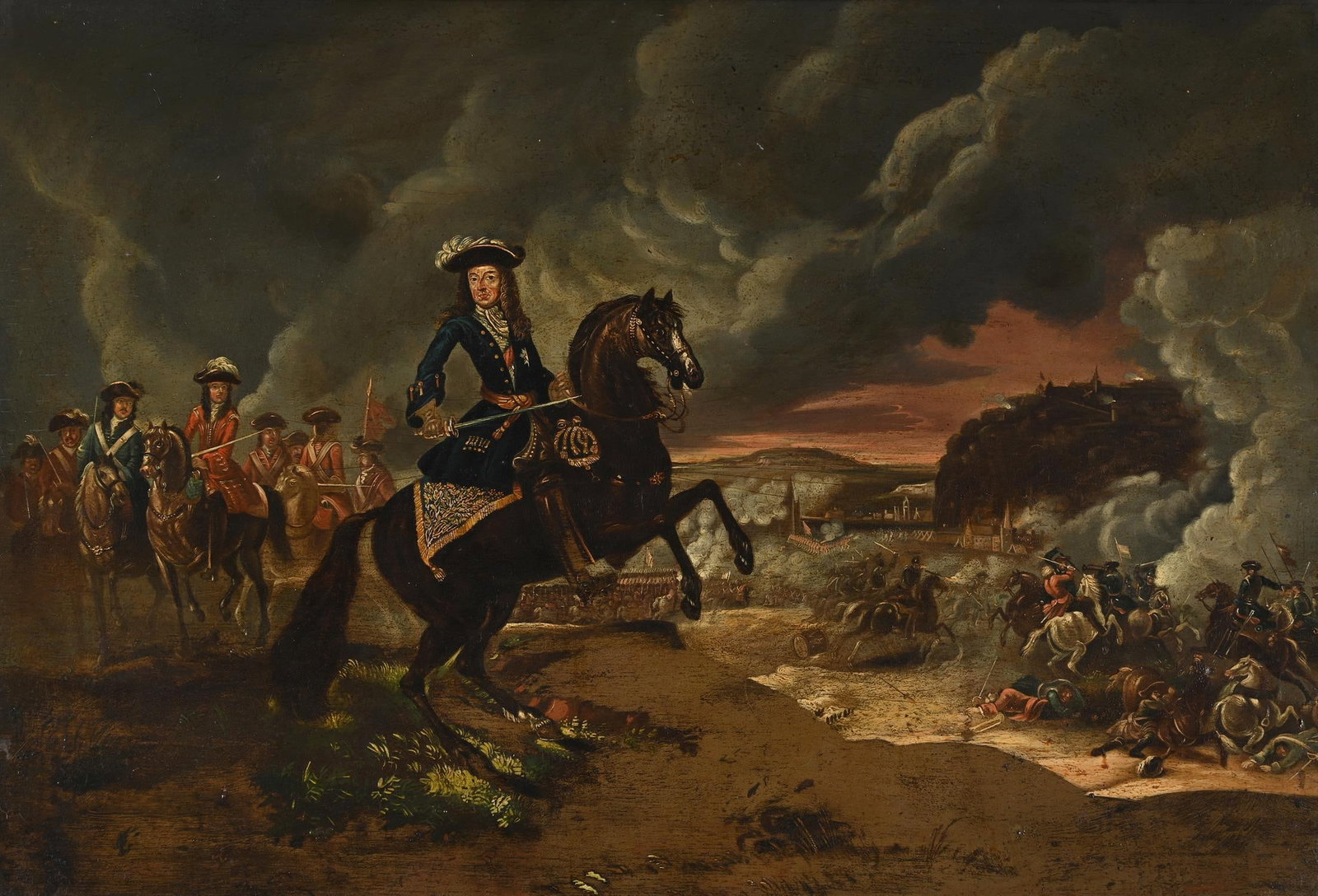 AFTER JAN WYCK, KING WILLIAM III AT THE SECOND SEIGE OF NAMUR (1 of 5)