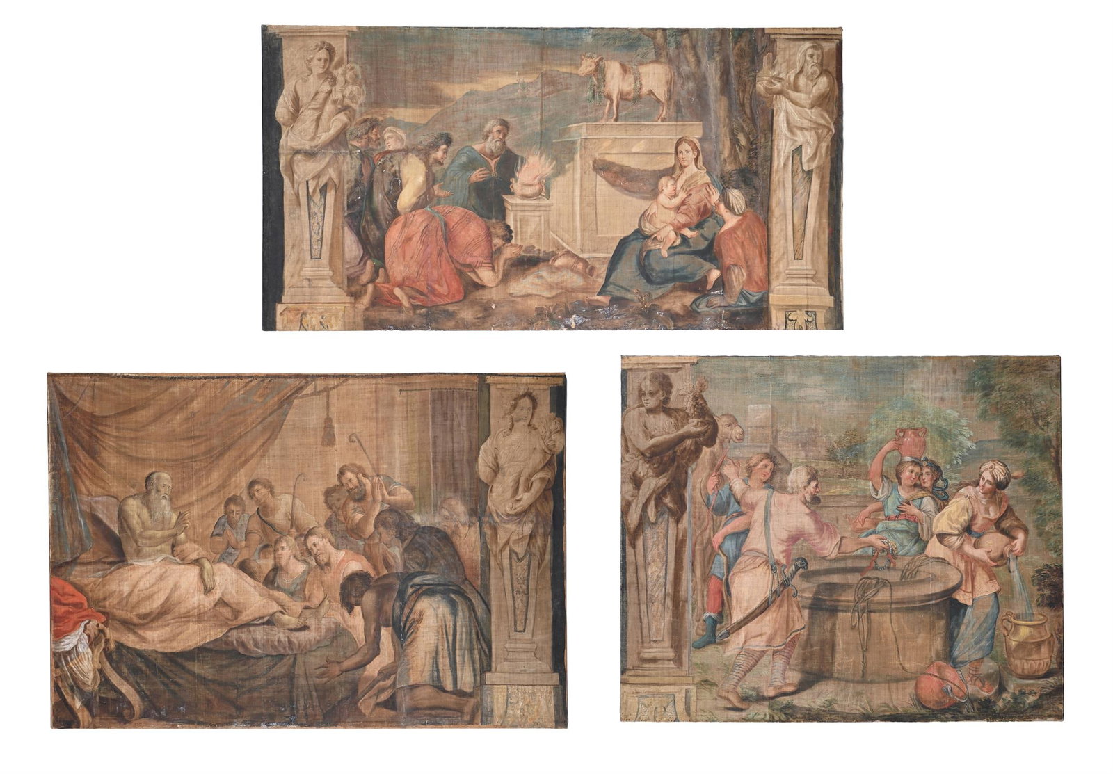 ITALIAN SCHOOL (17TH/18TH CENTURY), THE GOLDEN CALF; JACOB BLESSING HIS SONS; REBECCA AND ELIEZER (1 of 7)