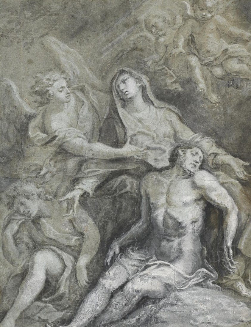 STEFANO MAGNASCO (ITALIAN CIRCA 1635-1665), THE LAMENTATION OF CHRIST (1 of 3)