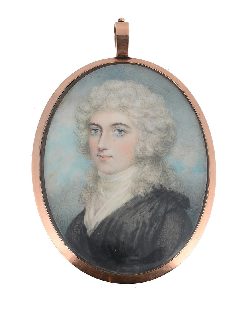 Y FOLLOWER OF ANDREW PLIMER, PORTRAIT MINIATURE OF A LADY (1 of 2)