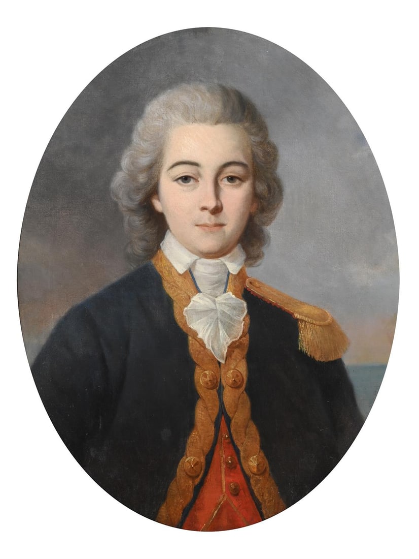 ENGLISH SCHOOL (LATE 18TH/EARLY 19TH CENTURY), PORTRAIT OF AN ADMIRAL: ENGLISH SCHOOL (LATE 18TH/EARLY 19TH CENTURY)PORTRAIT OF AN ADMIRAL Oil on canvas, oval72 x 55.5cm (28¼ x 21¾in.)