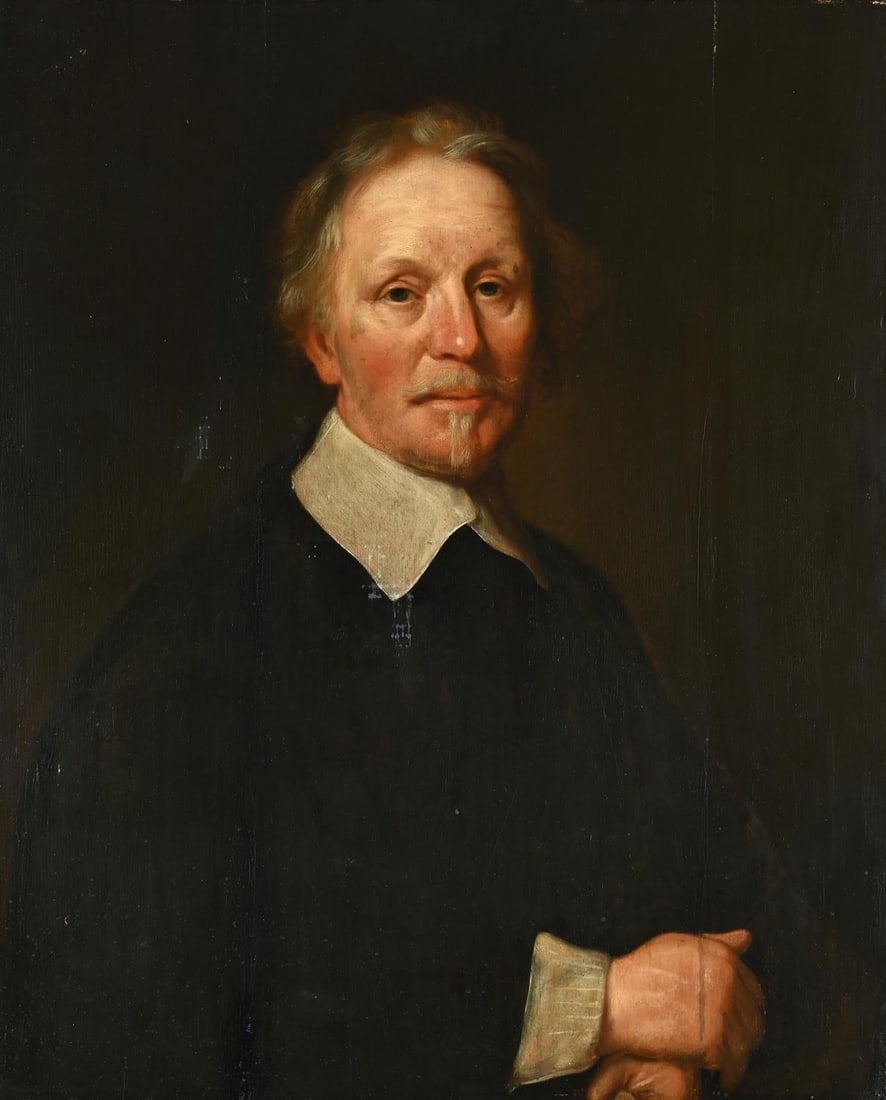 HENDRICK BLOEMAERT (DUTCH CIRCA 1601-1672), PORTRAIT OF CANON LANDERSCHEID: HENDRICK BLOEMAERT (DUTCH CIRCA 1601-1672)PORTRAIT OF CANON LANDERSCHEIDOil on panel74 x 61cm (29 x 24in.)Provenance:Sale, Kunsthaus Lempertz, Cologne, Gemälden älterer und neuerer Meister: 