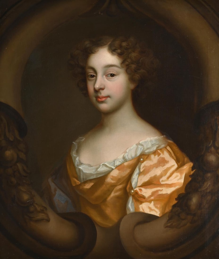 ATTRIBUTED TO MARY BEALE (BRITISH 1633-1699), PORTRAIT OF A LADY IN A YELLOW DRESS (1 of 3)
