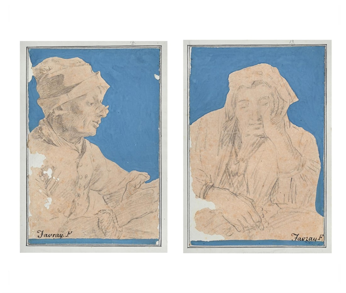 CIRCLE OF ANTOINE DE FAVRAY (FRENCH 1706-1798), A MAN READING; SEATED WOMAN (2) (1 of 7)