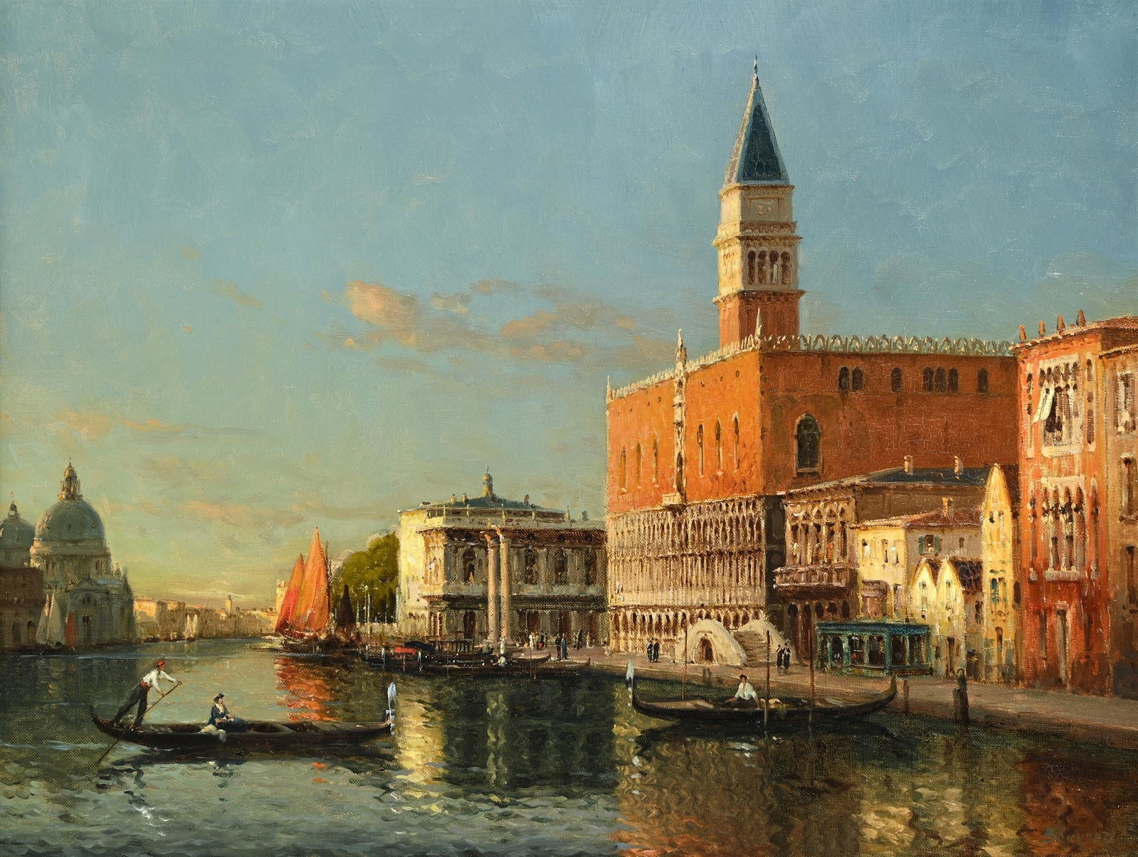 λ ANTOINE BOUVARD (FRENCH 1870-1956), THE DOGE'S PALACE AND CAMPANILE (1 of 3)