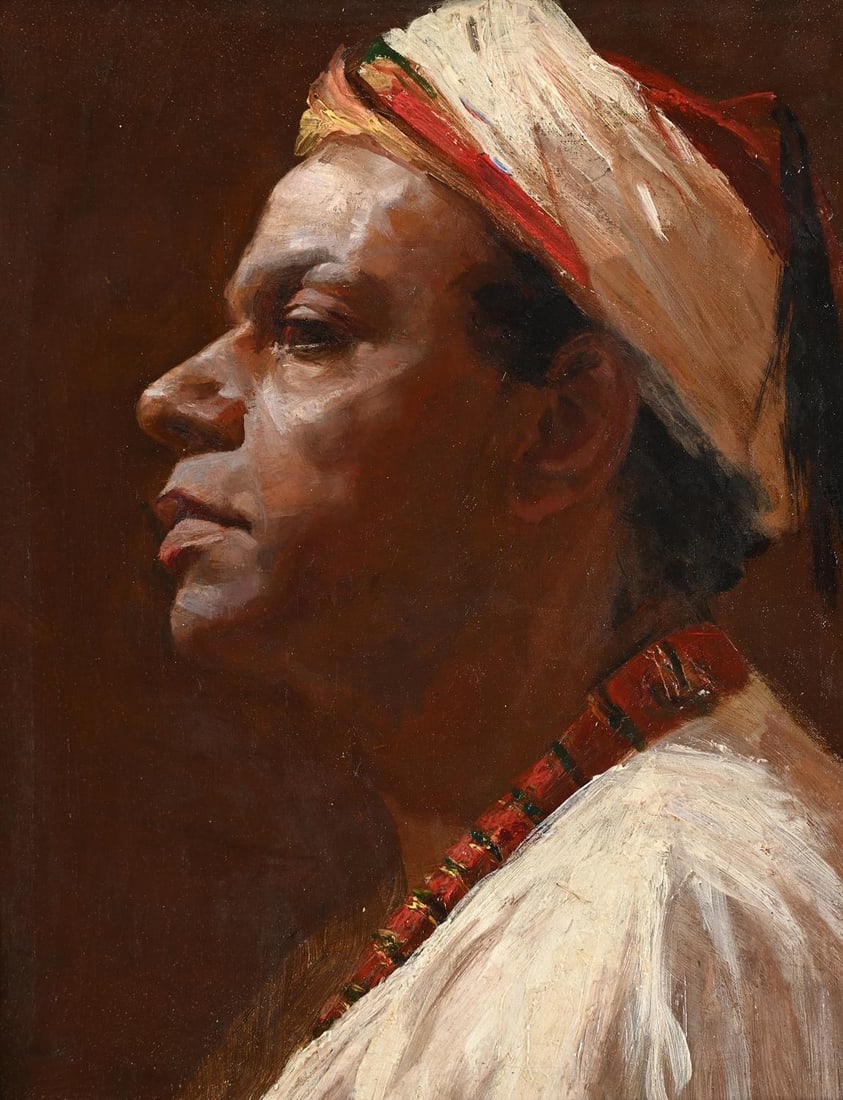 ATTRIBUTED TO KATE SHEPHERD (BRITISH FL. 1888-1916), PORTRAIT OF AN ARAB (1 of 3)