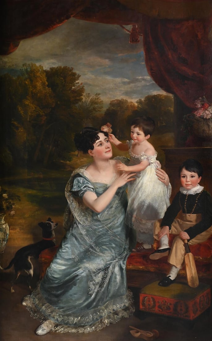 RAMSAY RICHARD REINAGLE (BRITISH 1775-1862), FRANCES TURNER AND HER TWO SONS (1 of 4)
