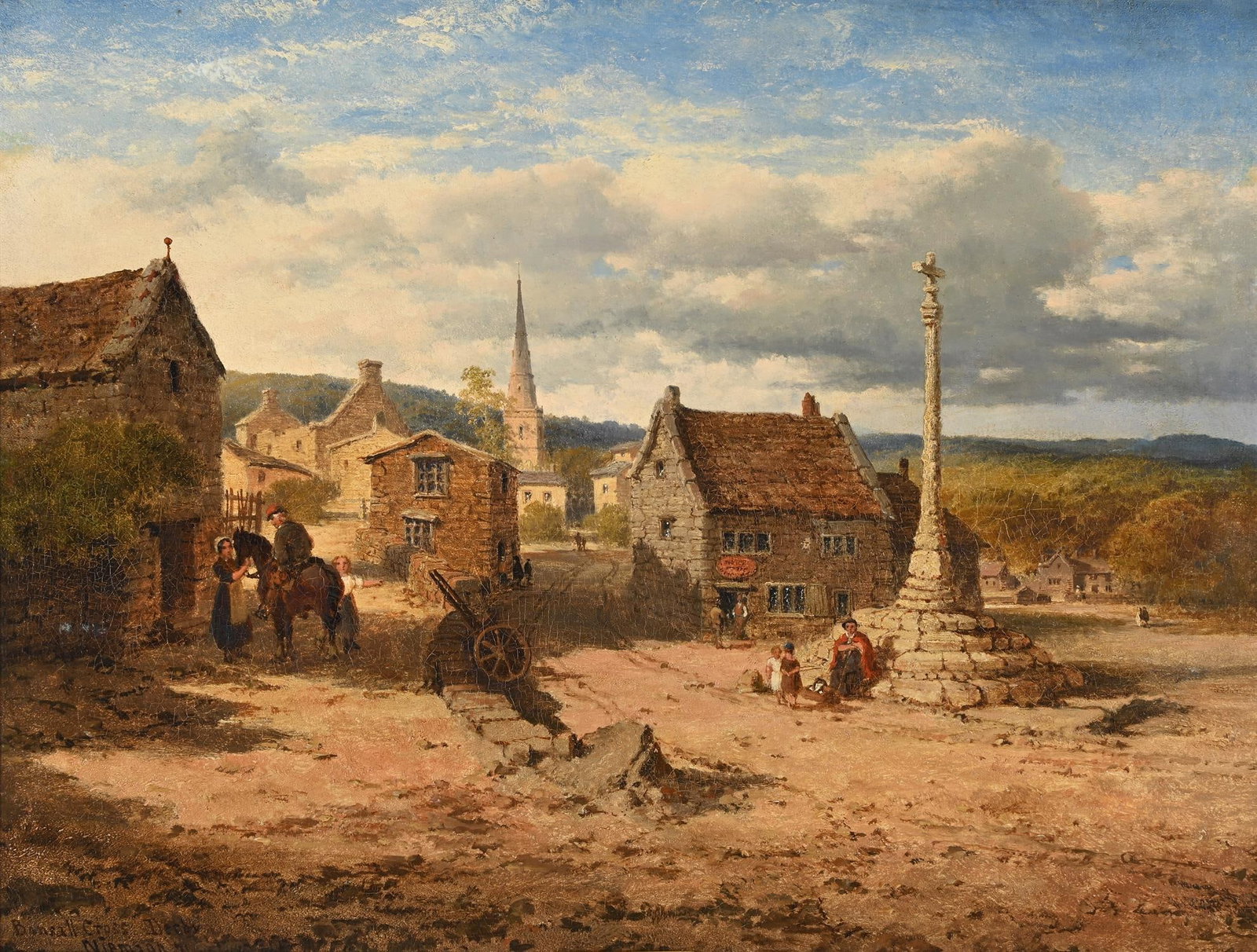 EDMUND JOHN NIEMANN (BRITISH 1813-1876), BONSALL CROSS, DERBY (1 of 3)