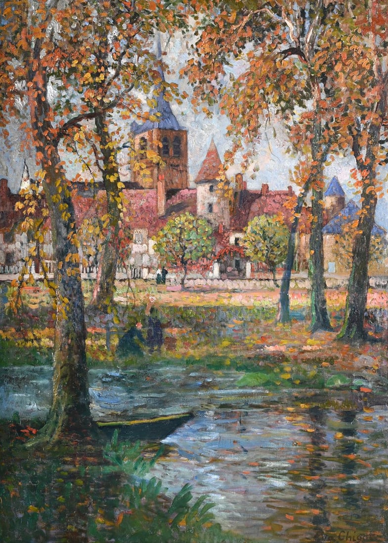 EUGÈNE CHIGOT (FRENCH 1860-1923), LE CHAMP DE FOIRE Á MOULINS (1 of 3)