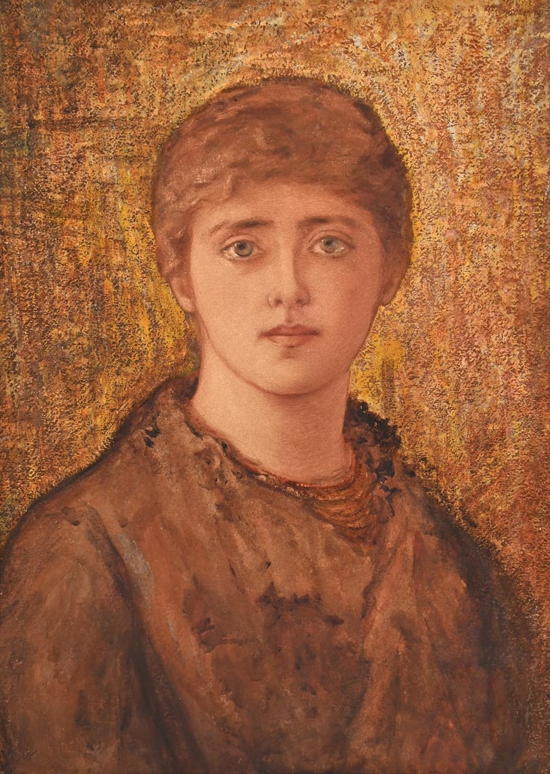 CIRCLE OF SIR EDWARD COLEY BURNE-JONES (1833-1898), PORTRAIT OF MARGARET BURNE-JONES (1866-1953) (1 of 5)