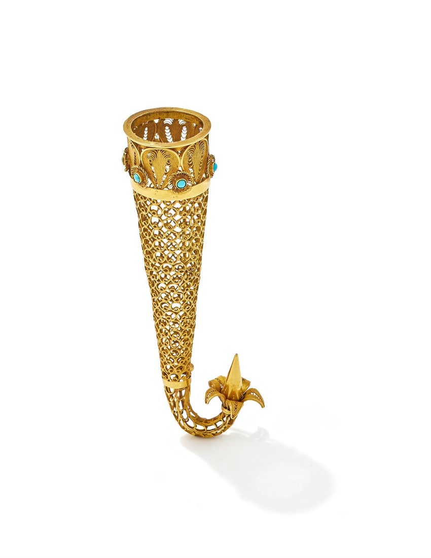 A MID 19TH CENTURY POSY HOLDER (1 of 3)