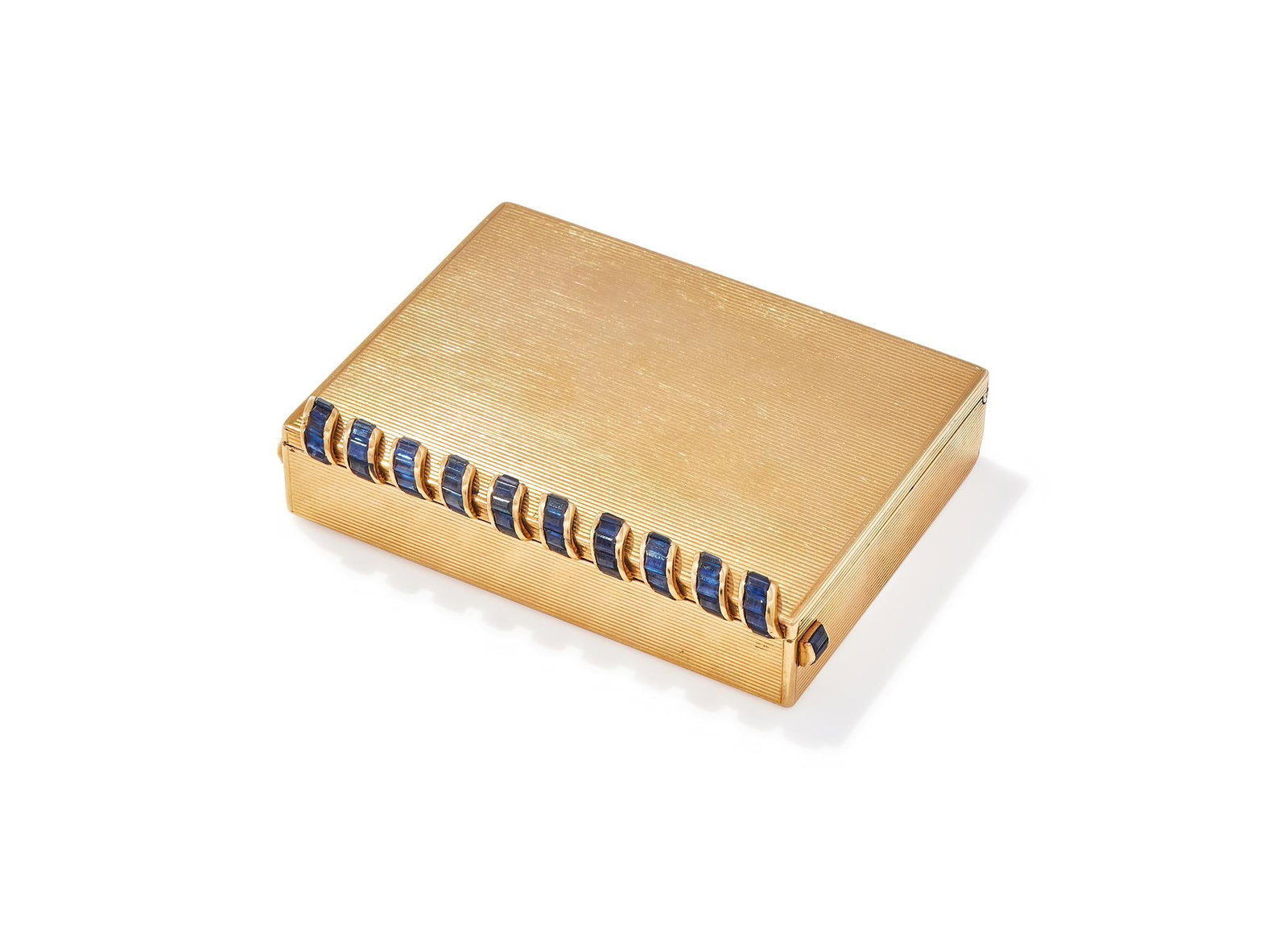A MID 20TH CENTURY SAPPHIRE SET COMPACT (1 of 2)