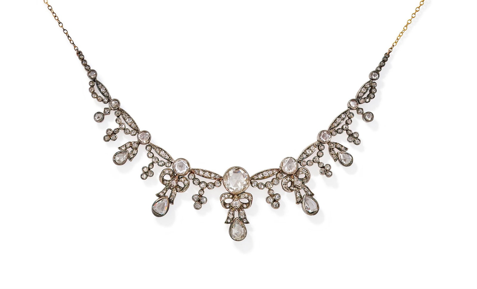 A ROSE CUT DIAMOND NECKLACE (1 of 3)