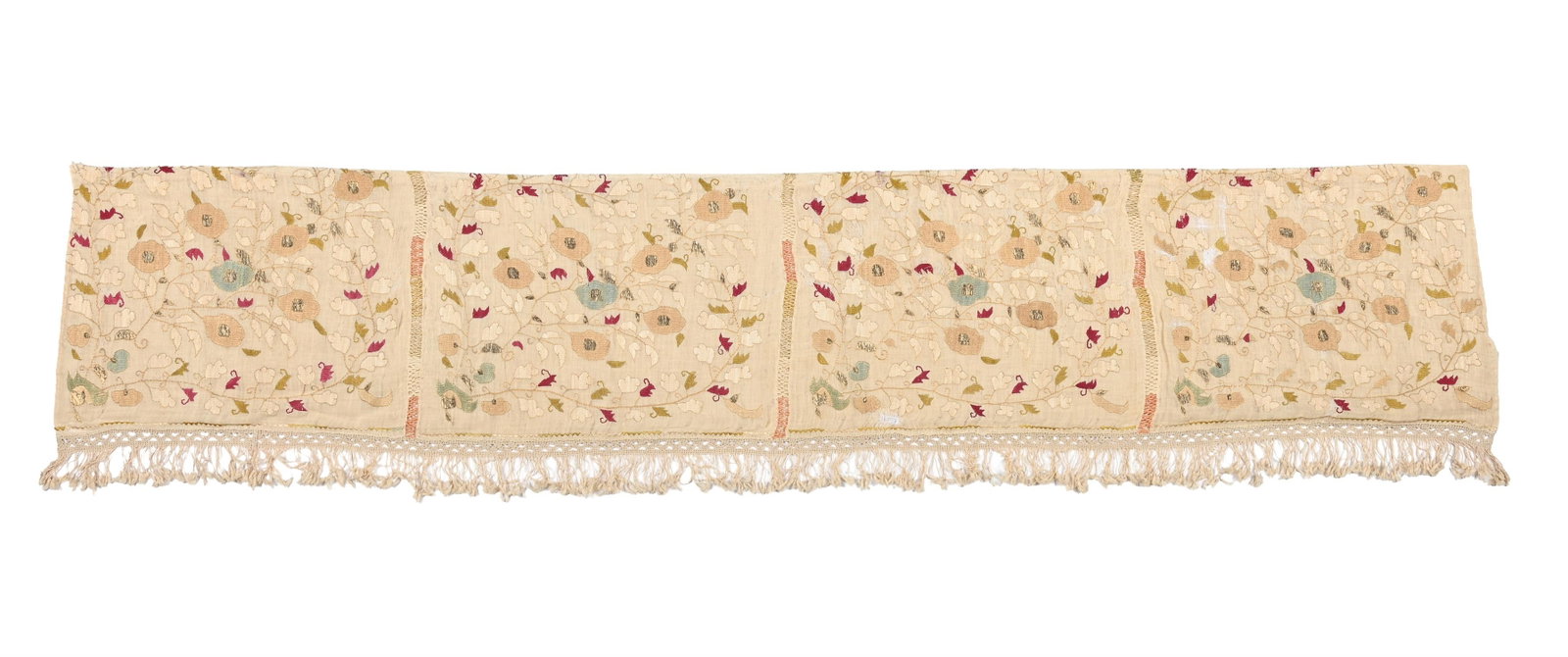 A GREEK ISLAND SILK AND METAL THREAD EMBROIDERY, 18TH CENTURY (1 of 4)