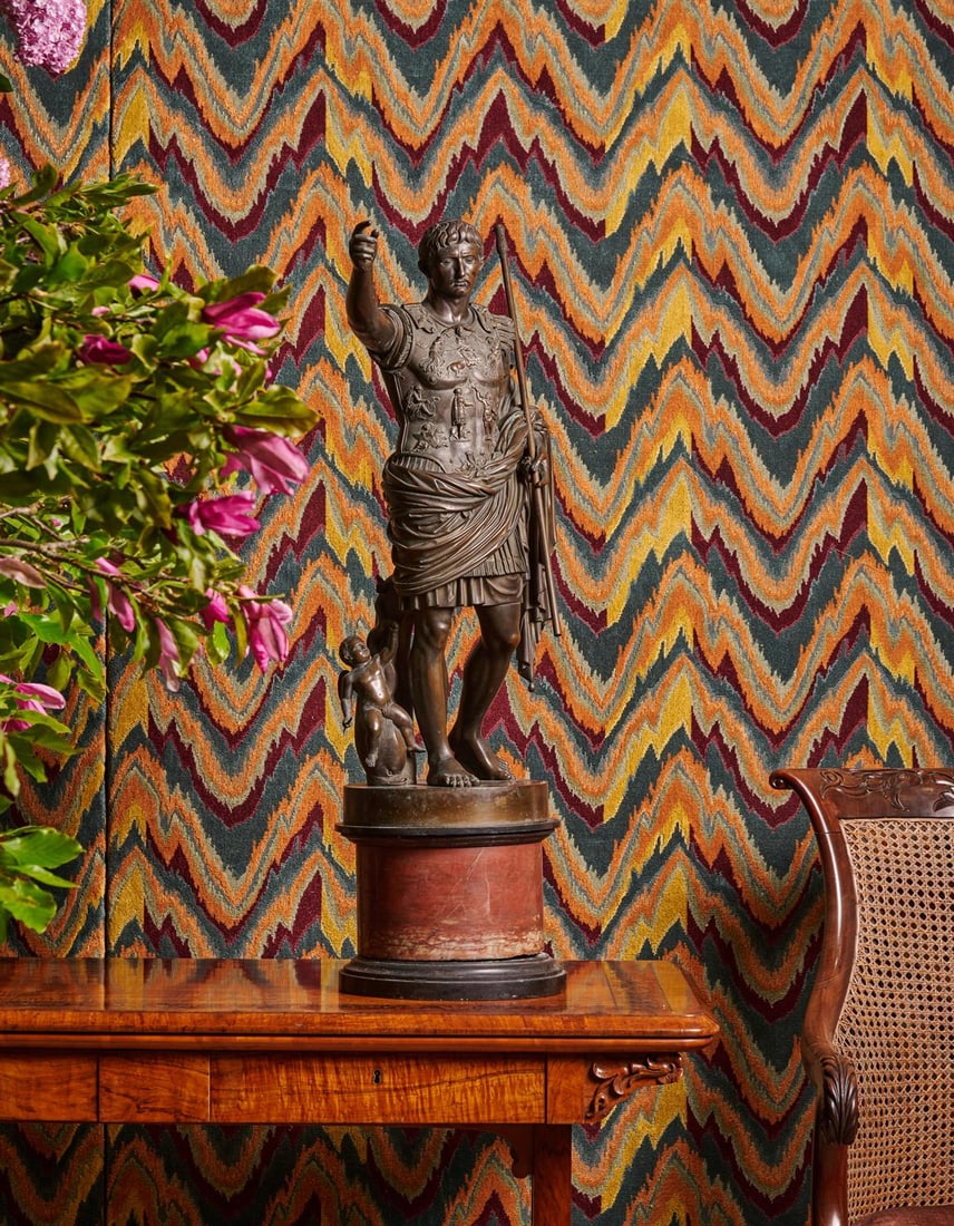 AFTER THE ANTIQUE, A LARGE BRONZE GROUP OF AUGUSTUS PRIMA PORTA, CIRCA 1860-1870 (1 of 8)