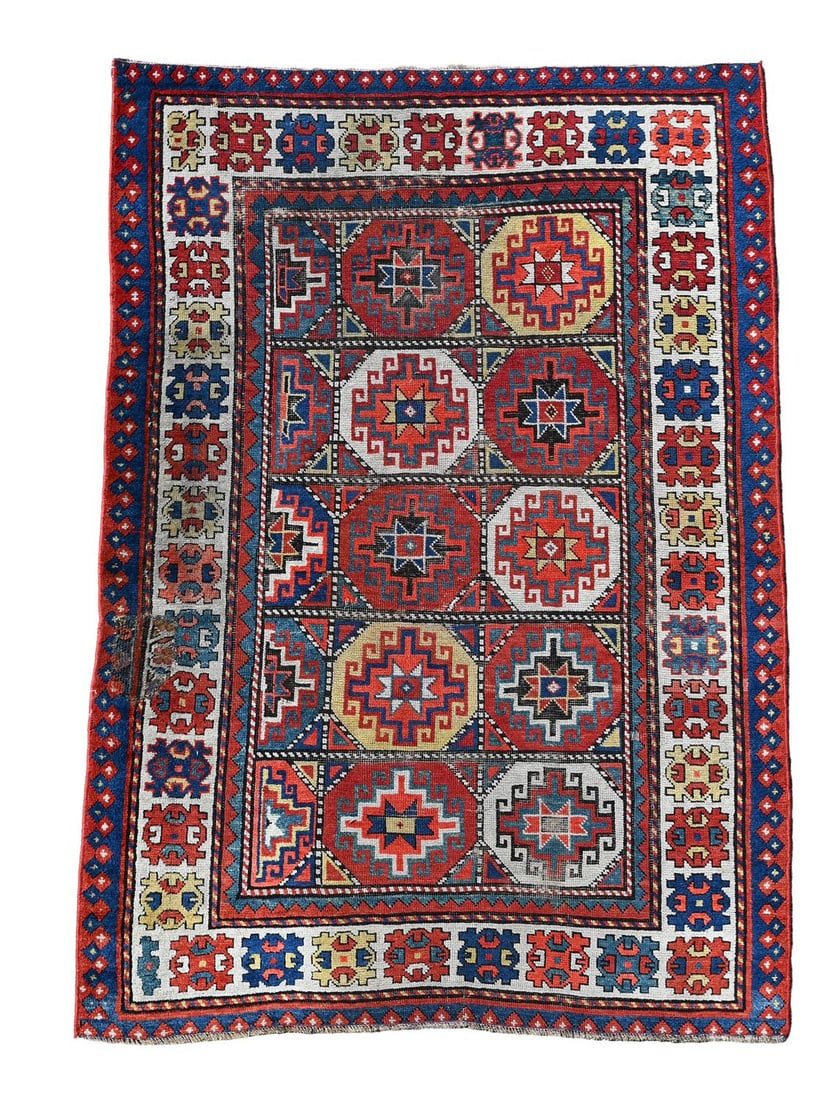 A KAZAK RUG, CIRCA 1900 (1 of 4)