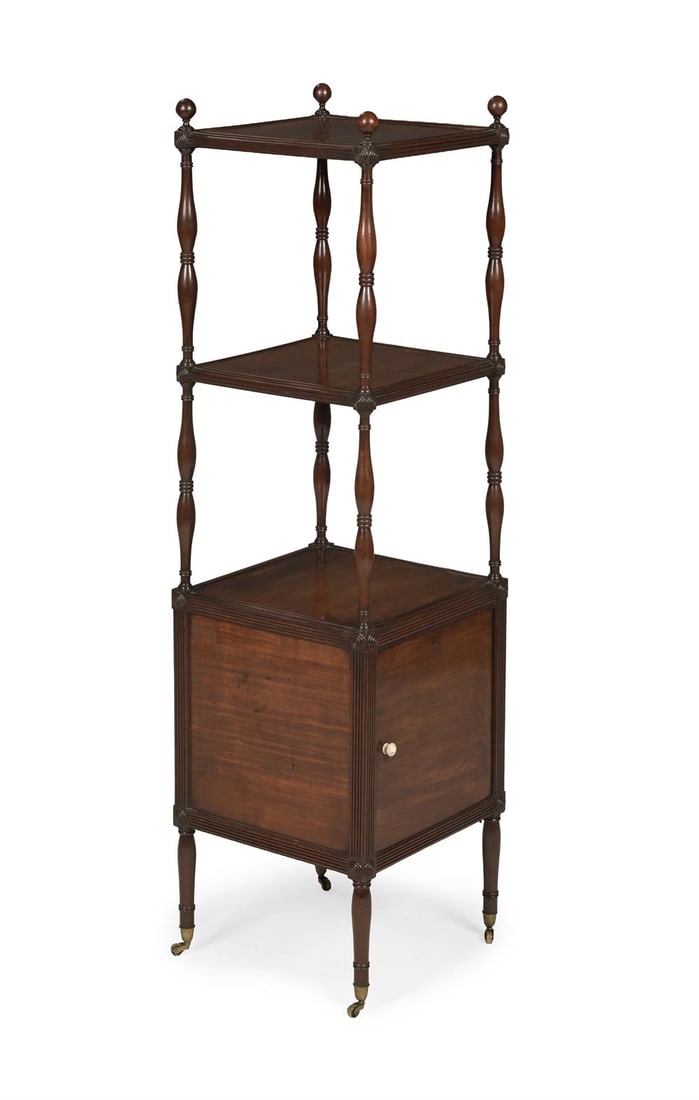 Y A REGENCY MAHOGANY THREE TIER ETAGERE, CIRCA 1815 (1 of 3)