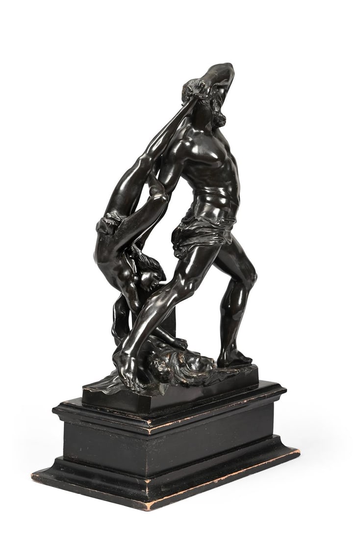 AFTER ANTONIO CANOVA, A BRONZE FIGURE OF HERCULES AND LICHAS, FRENCH, 19TH CENTURY (1 of 7)