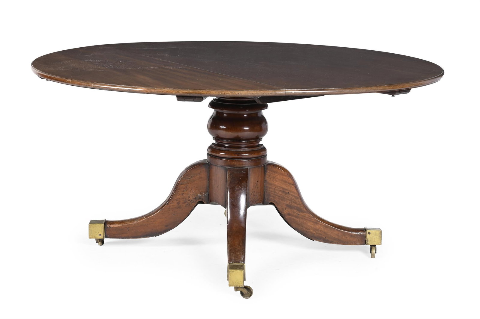 A WILLIAM IV MAHOGANY CONCENTRIC EXTENDING CIRCULAR DINING TABLE, CIRCA 1835 (1 of 5)