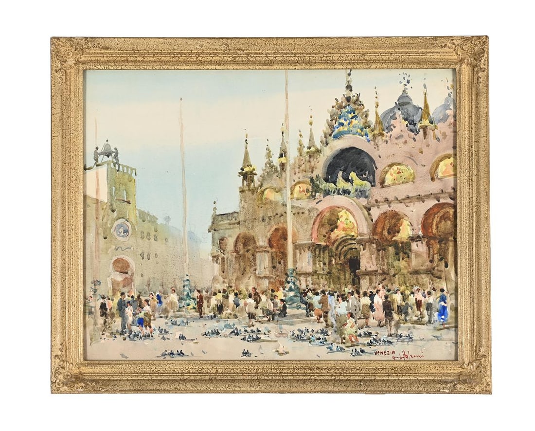 λ GIULIO FALZONI (ITALIAN 1900-1978), TWO VENETIAN VIEWS - 2