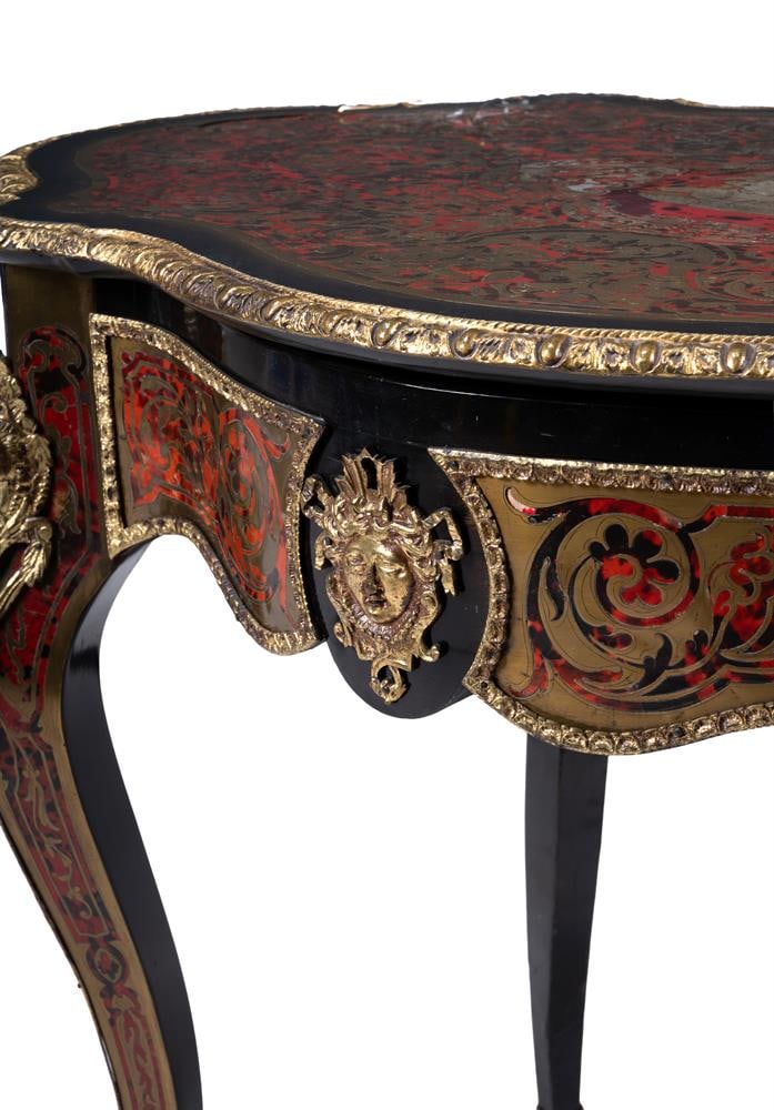 A NAPOLEON III BOULLE WORK CENTRE TABLE, CIRCA 1870 - 2