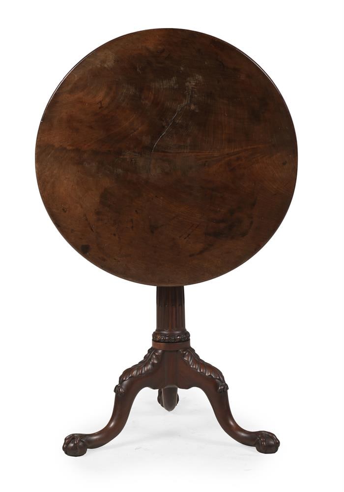 A GEORGE II MAHOGANY CIRCULAR TRIPOD TABLE, CIRCA 1750 - 3
