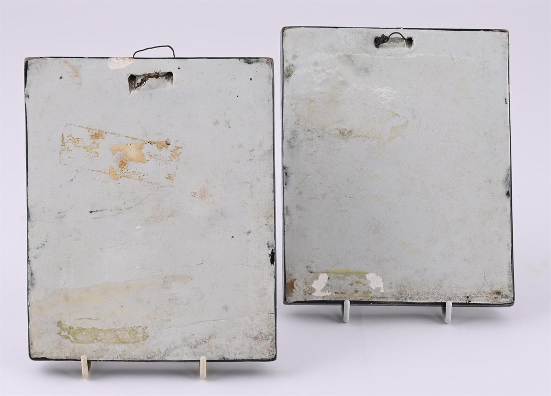 A PAIR OF STAFFORDSHIRE PEARLWARE COMMEMMORATIVE FRAME-MOULDED PLAQUES, CIRCA 1824 - 2