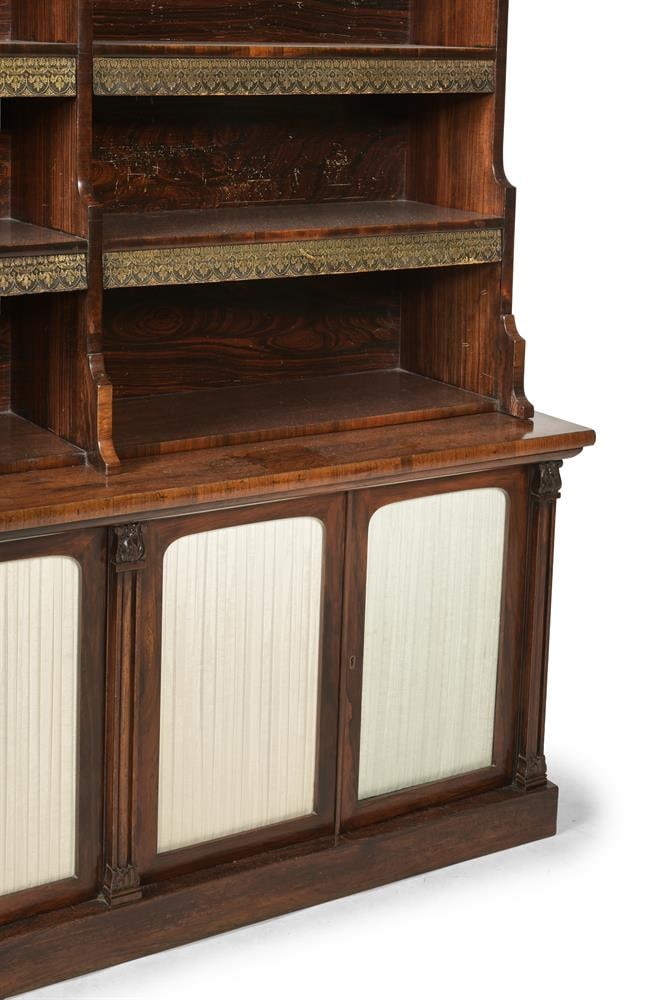 Y A REGENCY ROSEWOOD AND SIMULATED ROSEWOOD BOOKCASE, CIRCA 1815 - 3