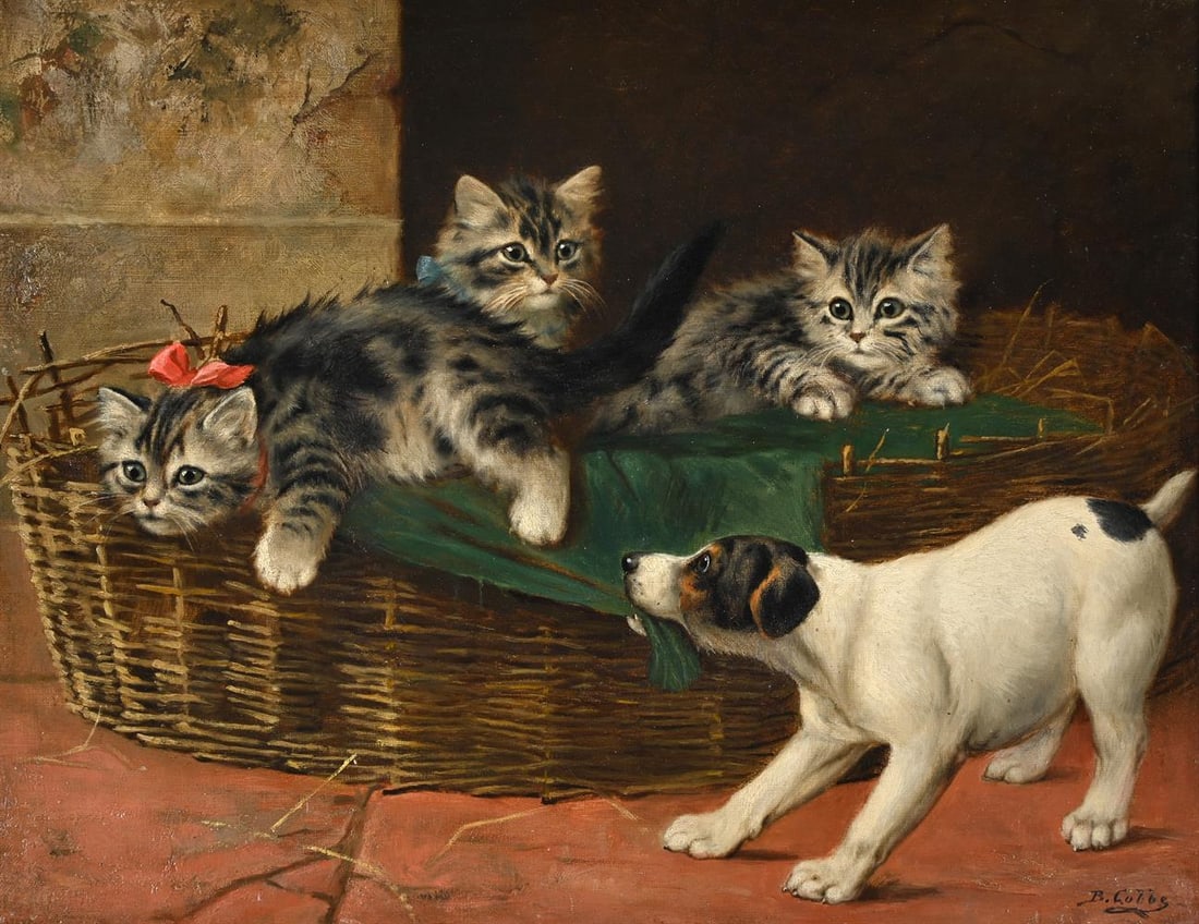 BERNARD COBBE (BRITISH FL.1890-1920), COME OUT! - 2