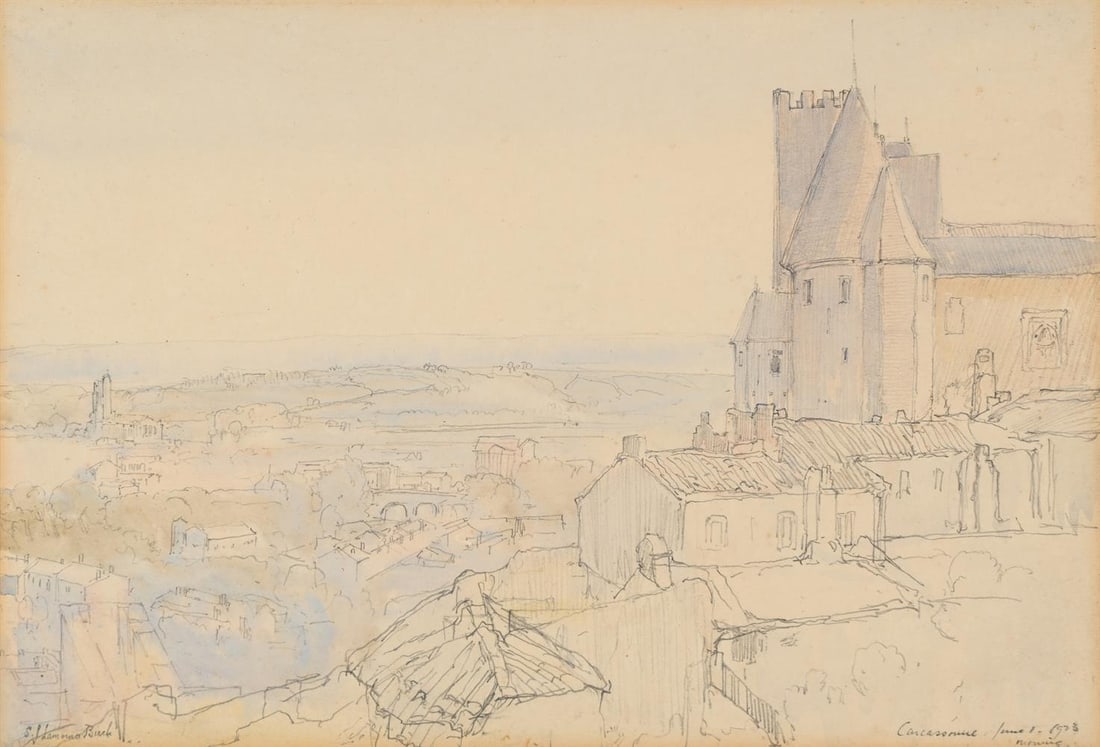 SAMUEL JOHN LAMORNA BIRCH (BRITISH 1869-1955), CARCASSONNE - 2