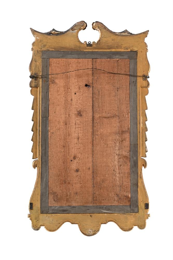 A PALADIAN STYLE CARVED WOOD AND GILT GESSO WALL MIRROR, PROBABLY LAST HALF 19TH CENTURY - 2
