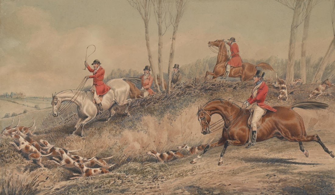 HENRY THOMAS ALKEN (BRITISH 1785 - 1851), ON THE SCENT; BREAKING COVER (2) - 3
