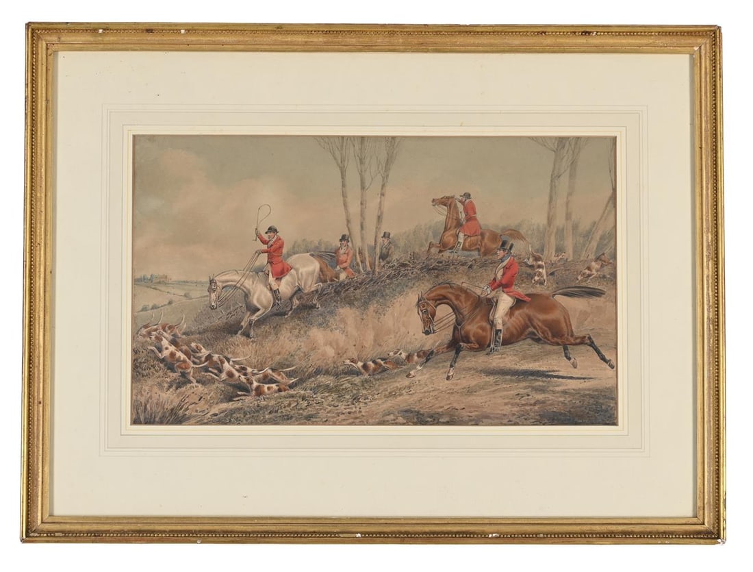 HENRY THOMAS ALKEN (BRITISH 1785 - 1851), ON THE SCENT; BREAKING COVER (2) - 4