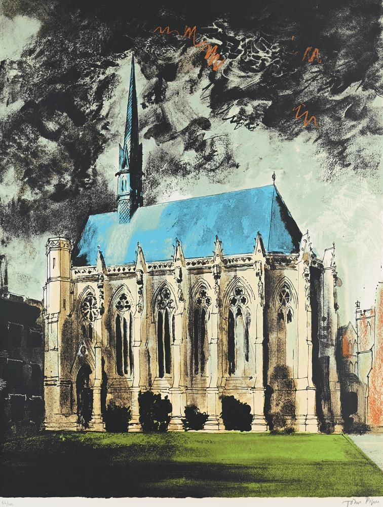 JOHN PIPER (BRITISH 1903-1992), EXETER COLLEGE CHAPEL - 2